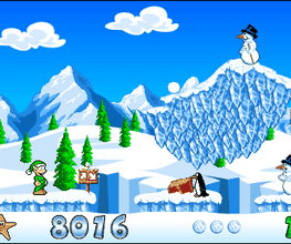 InGame Screen des Flashgames JanJan der Weihnachtself