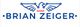 Logo with stylized eagle and the name "Brian Zeiger" in blue text.