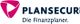 Logo von Plansecur mit dem Slogan: "Die Finanzplaner." in Blau und Rosa.