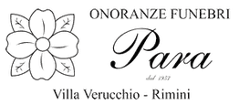 Logo Onoranze Funebri Para, fiore stilizzato, Villa Verucchio - Rimini.