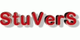 "Roter 3D-Schriftzug 'StuVerS' mit schwarzem Schatten auf weißem Hintergrund."