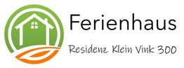 Ferienhaus-logo, Residenz Klein Vink 300. Groen huisicoon in cirkel.
