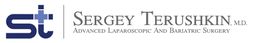 Logo for Sergey Terushkin, M.D., specializing in laparoscopic and bariatric surgery.