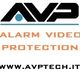 Logo di AVP Tech: "Alarm Video Protection" con il sito www.avptech.it.