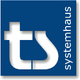 Logo mit den Buchstaben "ts" und dem Wort "systemhaus" auf blauem Hintergrund.