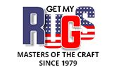 Logo with "Get My Rugs," USA flag pattern, "Masters of the Craft Since 1979".