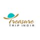 Logo of "Treasure Trip India" with a stylized hat and sun design.