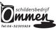 Schildersbedrijf Ommen logo met verfemmer en telefoonnummer 06-52305929.
