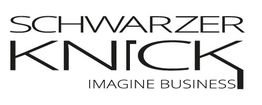 Logo mit Text "Schwarzer Knick" und "Imagine Business" in schwarz auf weißem Hintergrund.