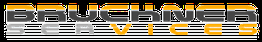 Logo mit dem Text "BRUCKNER SERVICES" in Gelb, Weiß und Grau auf schwarzem Hintergrund.