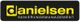 Schwarzes Logo mit gelbem Text: "danielsen Sanierungsmanagement".