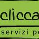 Logo di "cliccalinca" con coccinella, sfondo verde e scritta "servizi per il web".
