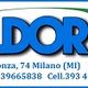 Eldoria, Viale Monza 74, Milano. Tel: 02 39665838, Cell: 393 4118033. Logos su sfondo bianco.