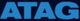 „ATAG“-Logo in blauer Schrift auf dunklem Hintergrund.