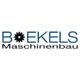 Logo von Boekels Maschinenbau mit Zahnrad in der Mitte des Schriftzugs.