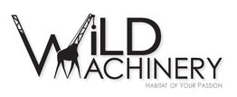 Logo "Wild Machinery", silhouette di gru nel testo. Slogan: "Habitat of Your Passion".