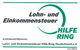 Logo: "Lohn- und Einkommensteuer Hilfe-Ring". Text unten: "Lohnsteuerhilfeverein".