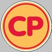 Red "CP" logo on a yellow circle with a red border.