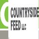 Logo with text: "COUNTRYSIDE FEED LLC" on a white and green background.
