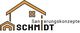Logo mit Hausdach und Text: "Sanierungskonzepte Schmidt".