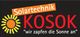 Logo von "Solartechnik Kosok" mit Sonnengrafik und Slogan: "wir zapfen die Sonne an".