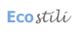 Testo "Eco stili" in blu e grigio su sfondo bianco.