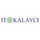 Textlogo mit der Aufschrift "IT@KALAYCI" in blauer Schrift.