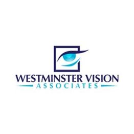 Logo with an eye design and text: Westminster Vision Associates.