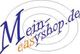 Logo mit Text "MeinEasyShop.de" in Spiralenform gestaltet.