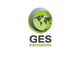 Logo von GES Translations: Globussymbol in Grün mit Weltkarte.