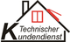 Logo mit Hausdach, Schornstein und Text "Technischer Kundendienst".