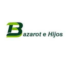 Logo de Bazarot e Hijos, letra "B" verde sobre fondo blanco.