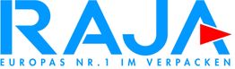 Logo von RAJA mit Slogan "Europas Nr. 1 im Verpacken".