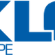 Blauw KLG Europe-logo op een witte achtergrond.
