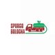 Logo di Spurgo Bologna con un camion stilizzato e una foglia verde sopra.