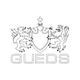 Wappen mit zwei Löwen und Schriftzug "GUEDS" darunter.