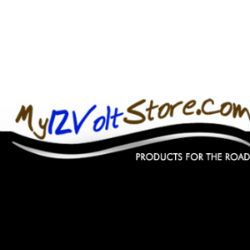 Logo of My12VoltStore.com with the slogan "Products for the Road."