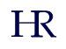 Große, blaue Buchstaben "HR" auf weißem Hintergrund.