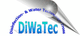 Logo mit Text "DiWaTec" in Blau und "Disinfection- & Water Technology Tross" in einem Bogen.
