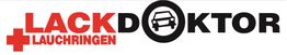 Logo mit Text "LACKDOKTOR LAUCHRINGEN" und Bild eines Autos im Buchstaben "O".
