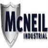 Logo of McNeil Industrial with a metallic shield design.