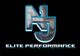 Logo with metallic "NJ" and "ELITE PERFORMANCE" text in white on a black background.
