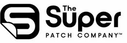 Logo mit Text: "The Super Patch Company". Schwarze Schrift auf weißem Hintergrund.