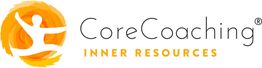 Logo von CoreCoaching mit gelbem Symbol und dem Text "INNER RESOURCES".