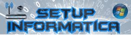 Banner com texto "Setup Informática", ícone de roteador Wi-Fi e logo do Windows no fundo digital.