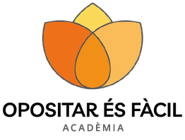Logo de una flor naranja y amarilla encima de la palabra "ACADÈMIA".