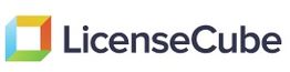 LicenseCube logo with a multicolored cube icon on the left.