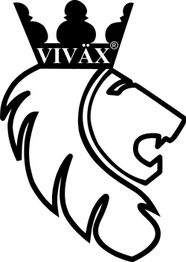 Löwenlogo mit Krone und der Aufschrift "VIVÄX" darüber.