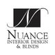 Logo of Nuance Interior Design & Blinds with a stylized "N" in a black square.