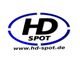 Logo mit blauem Oval, schwarzem "HD SPOT" Text und URL "www.hd-spot.de".